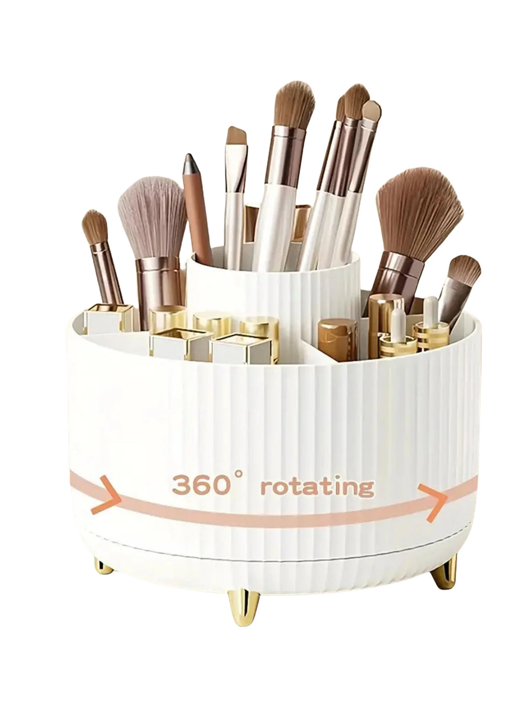 Organisateur de Maquillage Rotatif 360° – 5 Compartiments