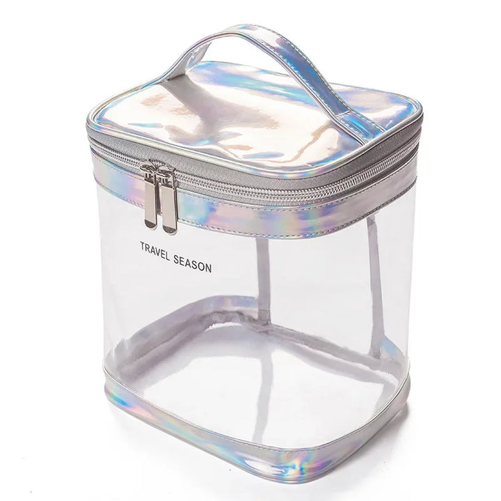 Clear Makeup Cosmetic Bag Portable Travel Toiletry Pouch Transparent Waterproof Pouch Storage Home Travel Wash Kit Case Makeup