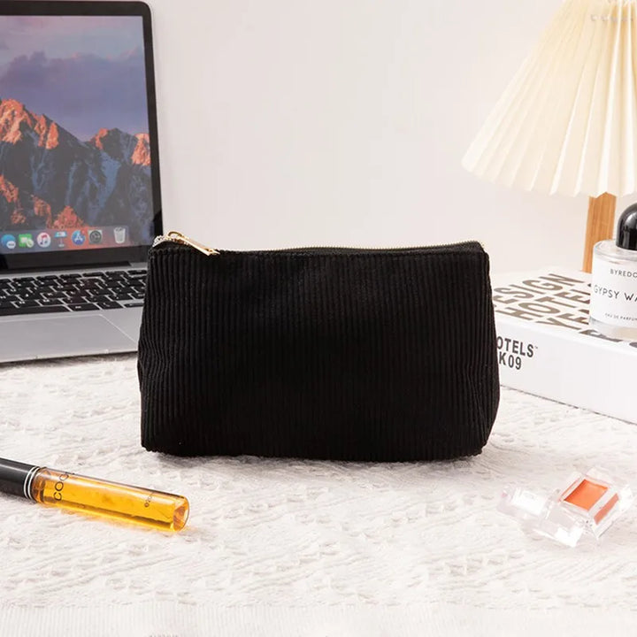 New Corduroy Women Cosmetics Storage Bag Convenient Large Capacity Cosmetic Bag Makeup Brush Bag
