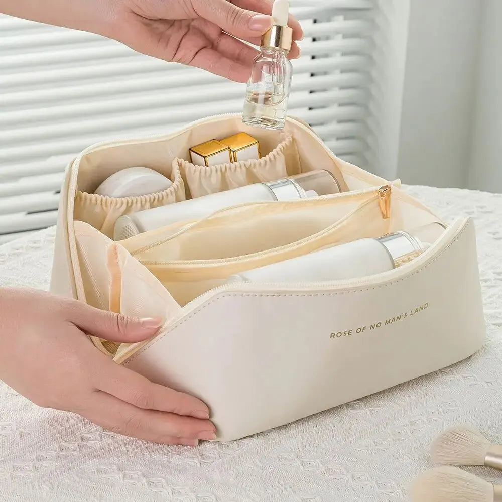 Trousse de Maquillage de Luxe – Boîte de Rangement Compartimentée