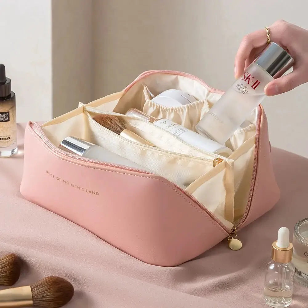 Trousse de Maquillage de Luxe – Boîte de Rangement Compartimentée