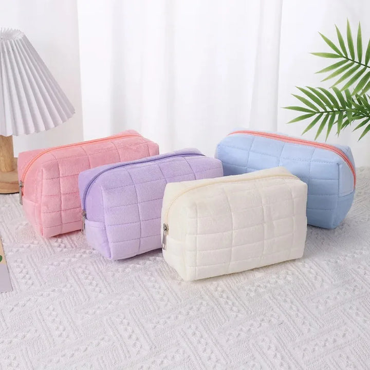 Trousse de Rangement en Daim – Grande Capacité Voyage