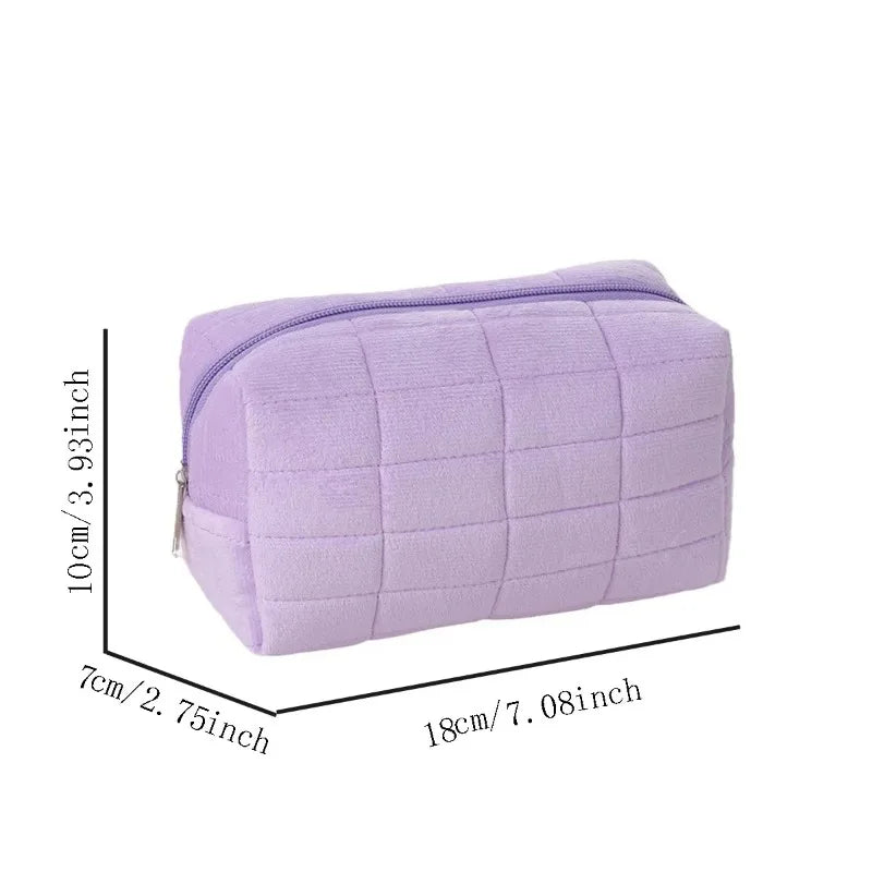 Trousse de Rangement en Daim – Grande Capacité Voyage