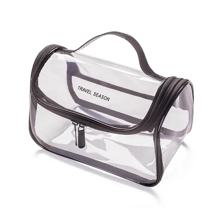 Trousse de Toilette Transparente Étanche – Format Voyage Portable